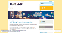 Desktop Screenshot of ilovelayout.wordpress.com
