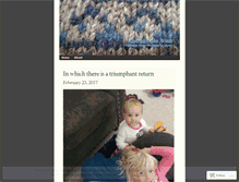 Tablet Screenshot of knittingunderwater.wordpress.com