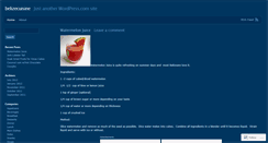 Desktop Screenshot of belizecuisine.wordpress.com