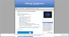 Desktop Screenshot of glocalconference.wordpress.com