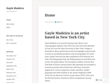 Tablet Screenshot of gaylemadeira.wordpress.com