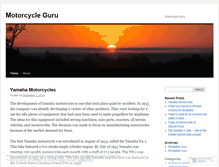 Tablet Screenshot of motorcycleguru.wordpress.com