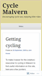 Mobile Screenshot of cyclemalvern.wordpress.com