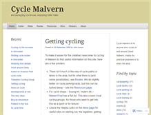 Tablet Screenshot of cyclemalvern.wordpress.com