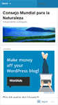 Mobile Screenshot of consejomundialparalanaturaleza.wordpress.com