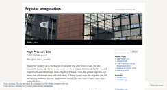 Desktop Screenshot of popularimagination.wordpress.com