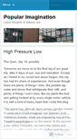Mobile Screenshot of popularimagination.wordpress.com