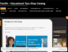 Tablet Screenshot of fenshitoys.wordpress.com