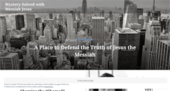 Desktop Screenshot of mysterysolvedwithmessiahjesus.wordpress.com