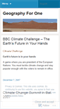 Mobile Screenshot of geographyforone.wordpress.com