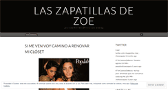 Desktop Screenshot of laszapatillasdezoe.wordpress.com