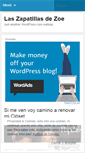 Mobile Screenshot of laszapatillasdezoe.wordpress.com