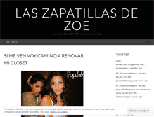 Tablet Screenshot of laszapatillasdezoe.wordpress.com