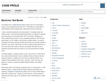Tablet Screenshot of codeprole.wordpress.com