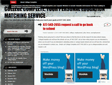 Tablet Screenshot of collegecomplete.wordpress.com