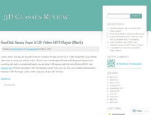 Tablet Screenshot of 3dglassesreview.wordpress.com