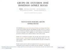 Tablet Screenshot of grupodeestudiosgomezrojas.wordpress.com