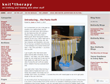 Tablet Screenshot of knittherapy.wordpress.com