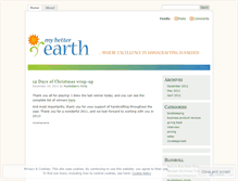 Tablet Screenshot of mybetterearth.wordpress.com