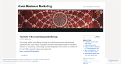 Desktop Screenshot of myhomebusinessmarketing.wordpress.com