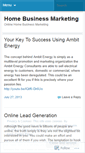 Mobile Screenshot of myhomebusinessmarketing.wordpress.com