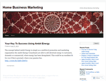 Tablet Screenshot of myhomebusinessmarketing.wordpress.com