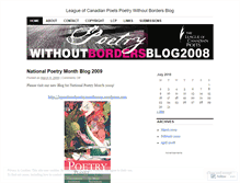 Tablet Screenshot of lcpnationalpoetrymonth2008.wordpress.com