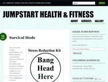 Tablet Screenshot of jumpstartcoaching.wordpress.com