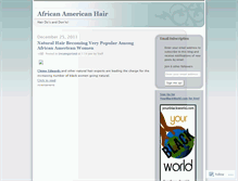 Tablet Screenshot of africanamericanhair.wordpress.com