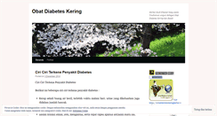 Desktop Screenshot of oobatdiabeteskeringherbal.wordpress.com