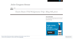 Desktop Screenshot of joincouponsense.wordpress.com