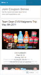 Mobile Screenshot of joincouponsense.wordpress.com