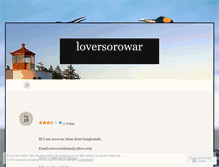 Tablet Screenshot of loversorowar.wordpress.com