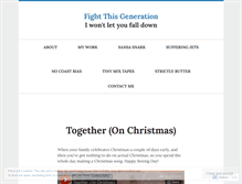 Tablet Screenshot of fightthisgen.wordpress.com