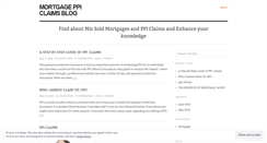 Desktop Screenshot of mortgageppiclaims.wordpress.com