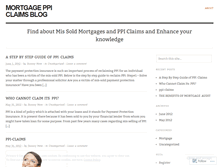 Tablet Screenshot of mortgageppiclaims.wordpress.com