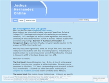 Tablet Screenshot of joshuahernandezonline.wordpress.com