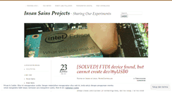 Desktop Screenshot of insansainsprojects.wordpress.com