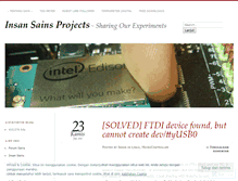 Tablet Screenshot of insansainsprojects.wordpress.com