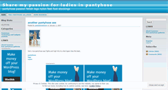 Desktop Screenshot of pantyhoselover.wordpress.com