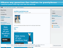 Tablet Screenshot of pantyhoselover.wordpress.com