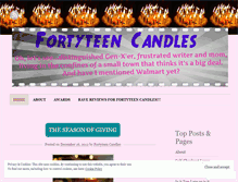 Tablet Screenshot of fortyteencandles.wordpress.com