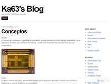 Tablet Screenshot of ka63.wordpress.com
