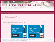 Tablet Screenshot of dietitianinthekitchen.wordpress.com