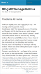 Mobile Screenshot of blogsofteenagebulimia.wordpress.com