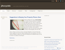 Tablet Screenshot of jihoxyzido.wordpress.com
