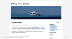 Desktop Screenshot of exumabirthday.wordpress.com