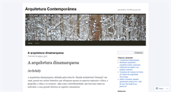 Desktop Screenshot of aarquiteturacontemporanea.wordpress.com