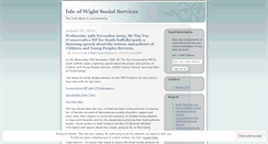 Desktop Screenshot of isleofwightsocialservices.wordpress.com