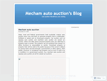 Tablet Screenshot of mechamautoauction.wordpress.com